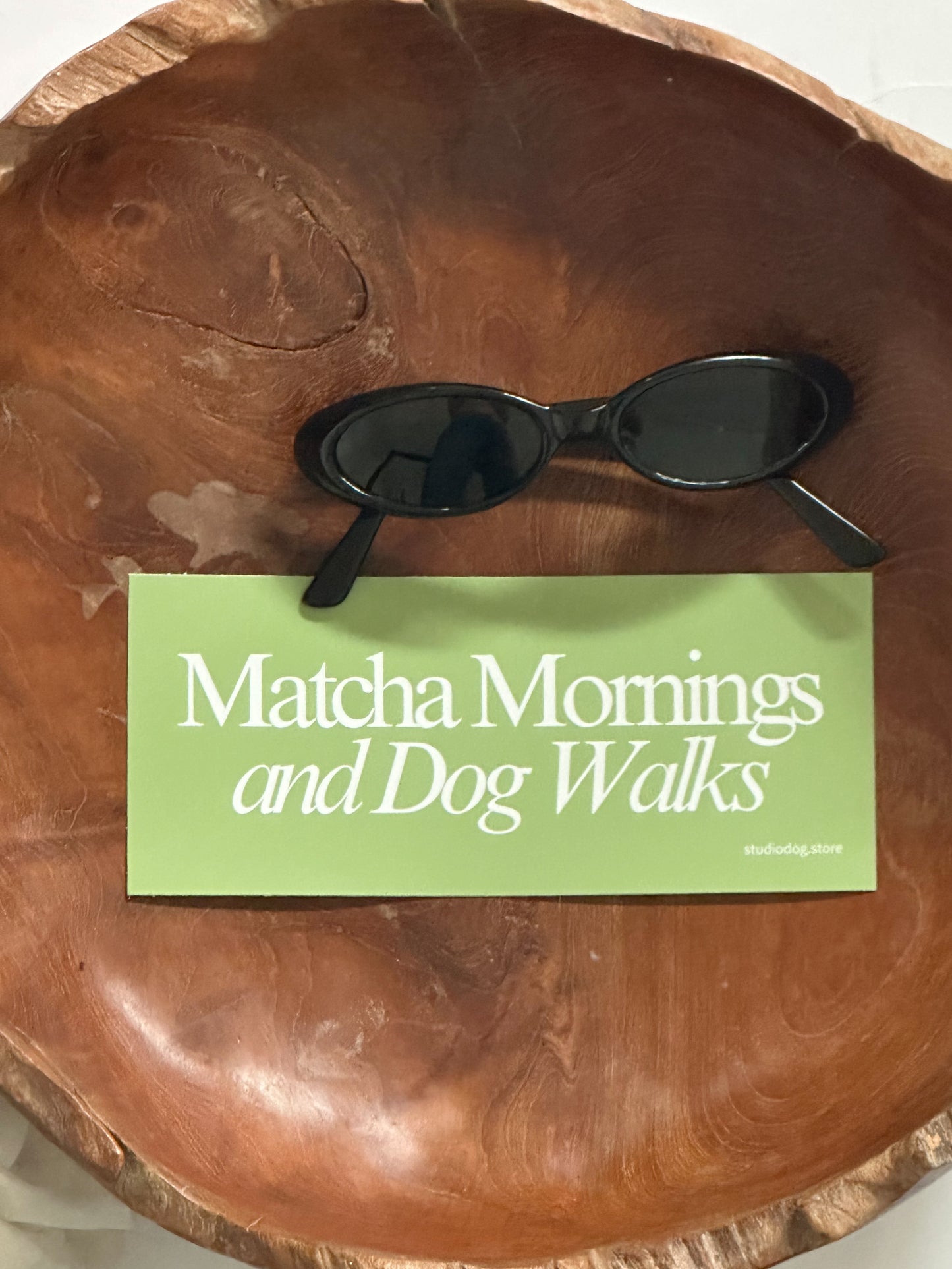 Matcha Mornings Bumper Sticker
