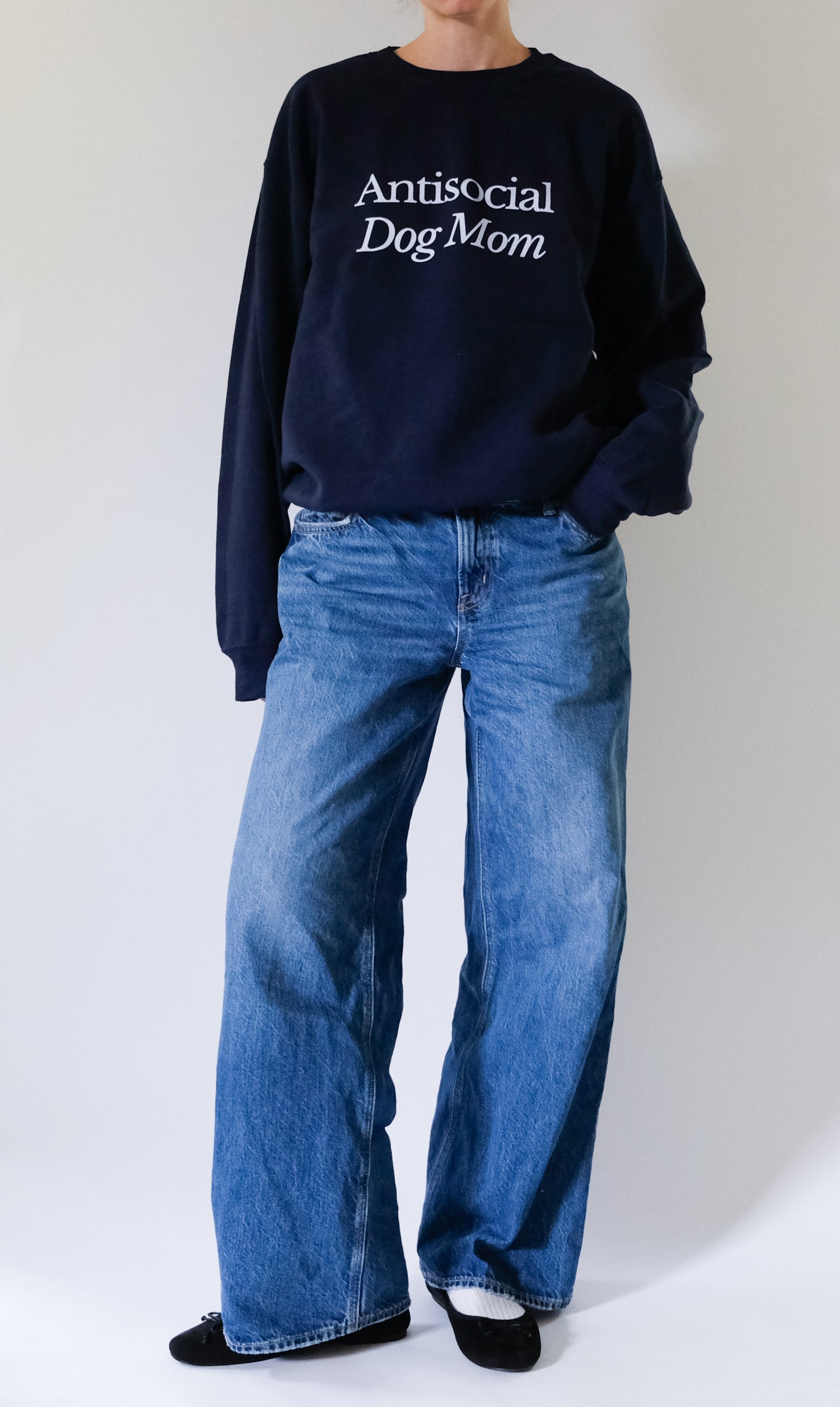 Antisocial Dog Mom Crewneck