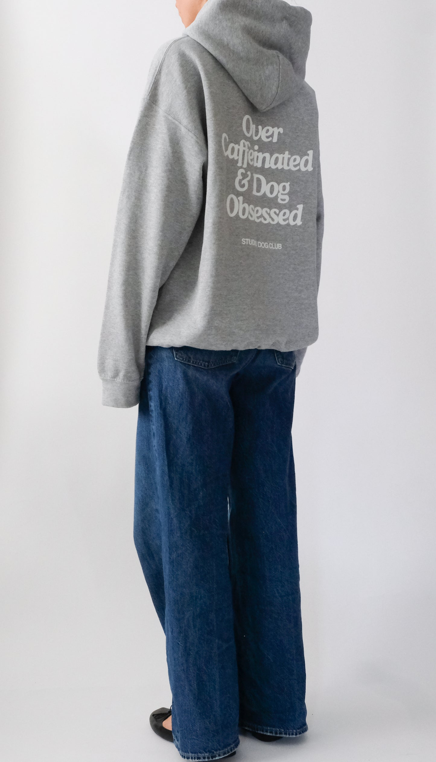 Over Caffeinated and Dog Obsessed Hoodie