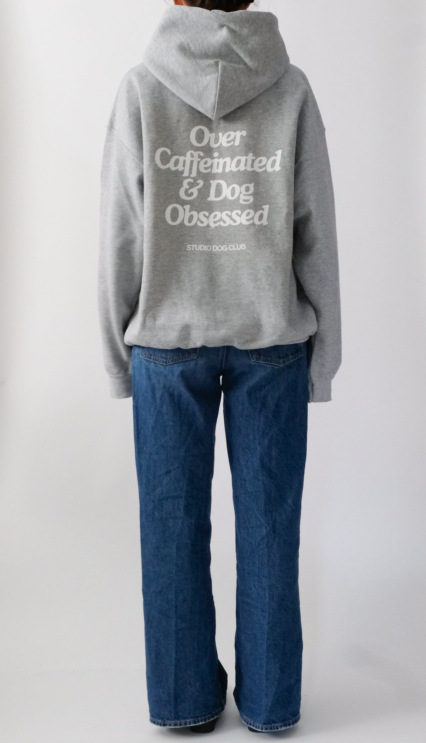 Over Caffeinated and Dog Obsessed Hoodie