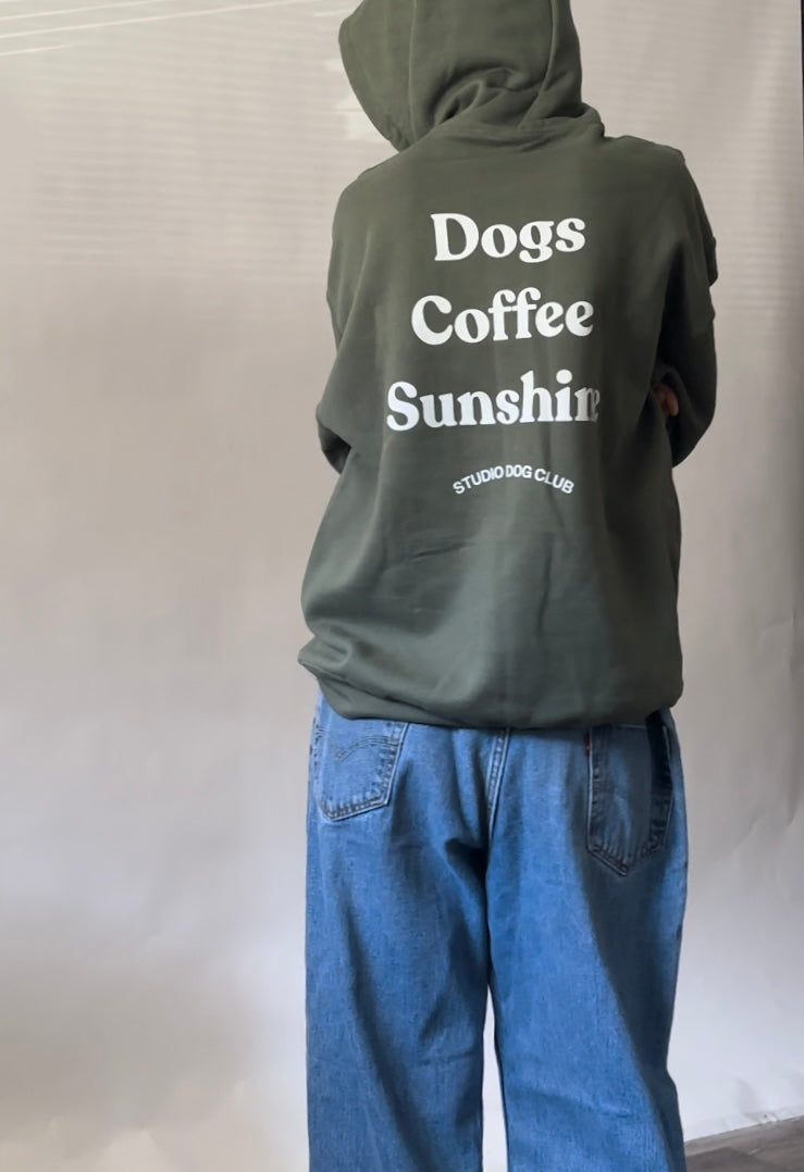 Dogs Coffee Sunshine Hoodie