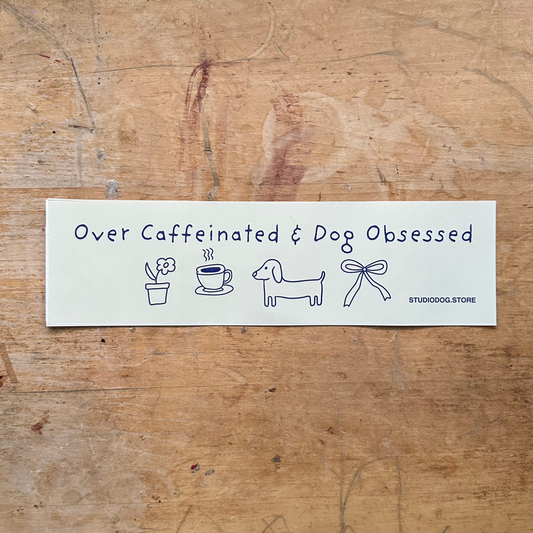 Overcaffeinated Bumper Sticker