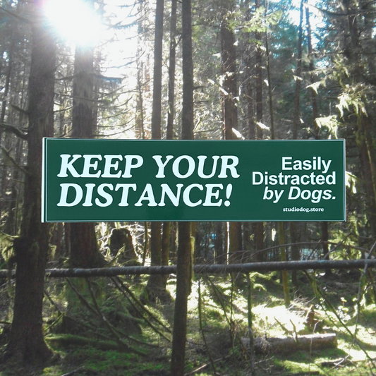 Keep Your Distance Bumper Sticker