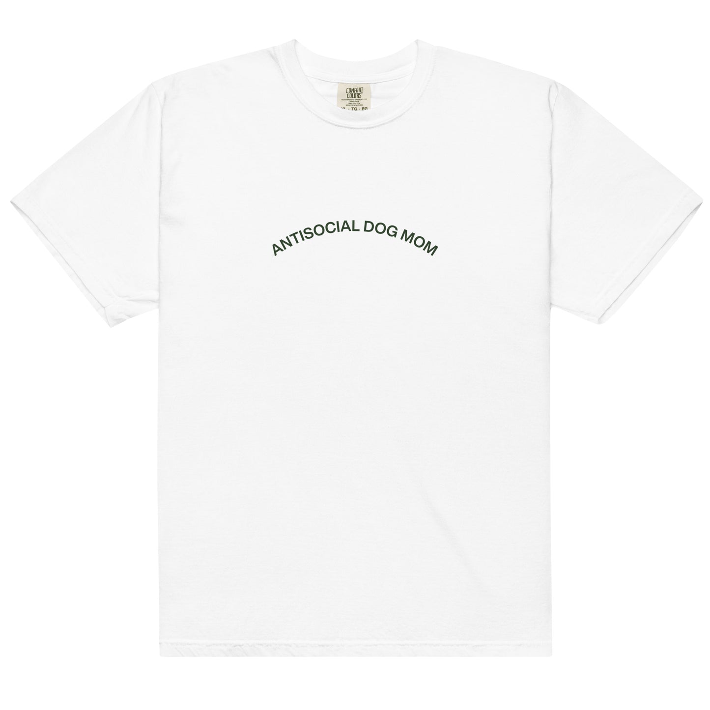 Antisocial Dog Mom Heavyweight T-shirt