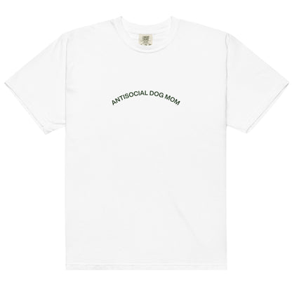 Antisocial Dog Mom Heavyweight T-shirt