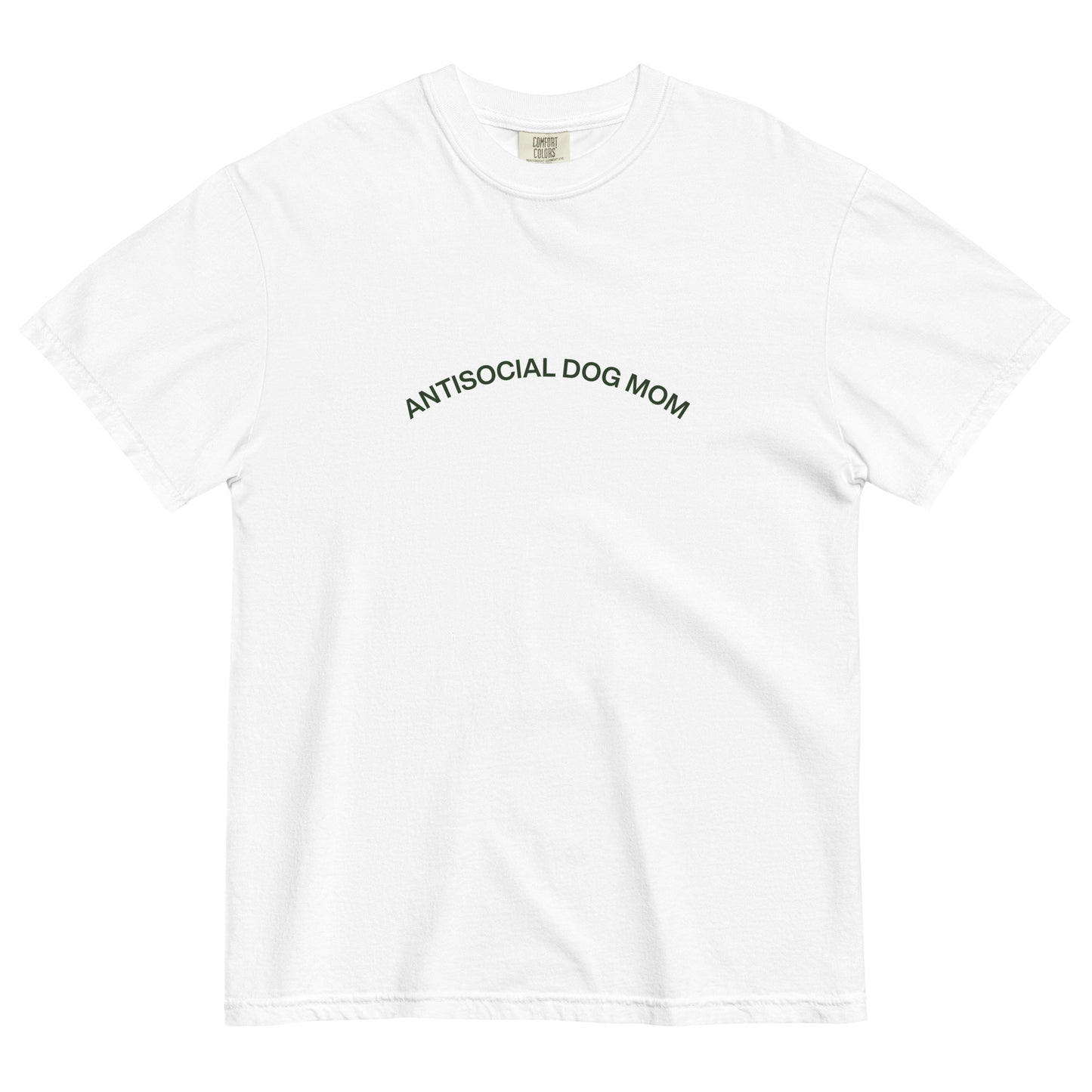 Antisocial Dog Mom Heavyweight T-shirt