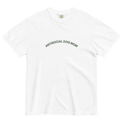 Antisocial Dog Mom Heavyweight T-shirt